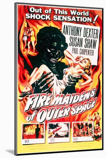 Fire Maidens of Outer Space - Movie Poster Reproduction-null-Mounted Photo