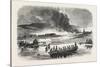 Fire of the Stores of Petropawloski, 1855-null-Stretched Canvas