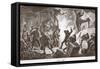 Fire on Boad the Ship, 1876-null-Framed Stretched Canvas