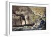 Fire on Creso in San Fruttuoso-null-Framed Giclee Print