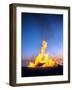 Fire on the beach, Gotland Island, Sweden-null-Framed Photographic Print