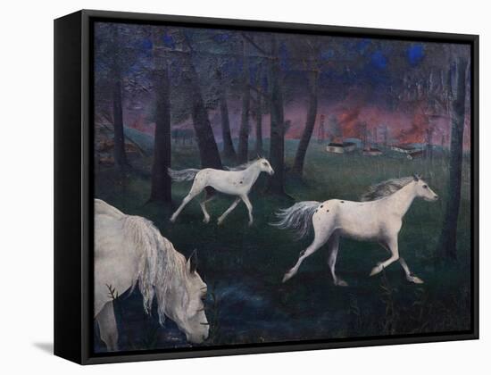 Fire, Panic, Wild Horses, 1947-Bettina Shaw-Lawrence-Framed Stretched Canvas