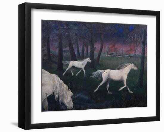 Fire, Panic, Wild Horses, 1947-Bettina Shaw-Lawrence-Framed Giclee Print