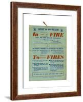 Fire Safety Hop Pickers-null-Framed Giclee Print