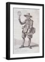 Fire Screen Seller, C1680, from Cries of London, (C1819)-John Thomas Smith-Framed Giclee Print