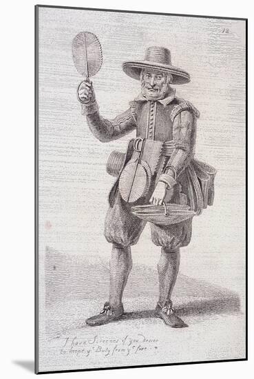 Fire Screen Seller, C1680, from Cries of London, (C1819)-John Thomas Smith-Mounted Giclee Print