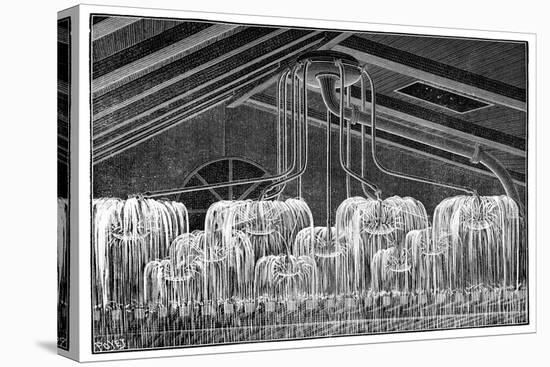 Fire Sprinklers, 19th Century-Science Photo Library-Stretched Canvas