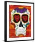 Fire Sugar Skull-Kerri Ambrosino-Framed Giclee Print