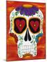 Fire Sugar Skull-Kerri Ambrosino-Mounted Giclee Print