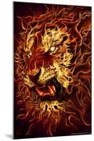Fire Tiger-Tom Wood-Mounted Poster
