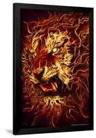 Fire Tiger-Tom Wood-Framed Poster