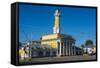 Fire Tower on Susaninskaya Square, Kostroma, Golden Ring, Russia, Europe-Michael Runkel-Framed Stretched Canvas