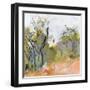 Fire Trail to Hanging Rock-Ann Gordon-Framed Art Print