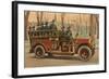 Fire Truck, Manchester, New Hampshire-null-Framed Art Print