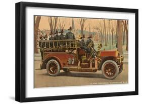 Fire Truck, Manchester, New Hampshire-null-Framed Art Print