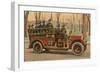 Fire Truck, Manchester, New Hampshire-null-Framed Art Print