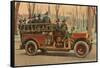 Fire Truck, Manchester, New Hampshire-null-Framed Stretched Canvas