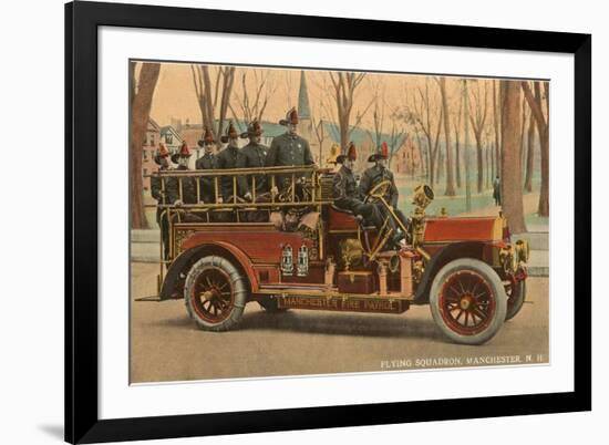 Fire Truck, Manchester, New Hampshire-null-Framed Art Print