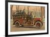 Fire Truck, Manchester, New Hampshire-null-Framed Art Print