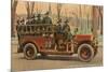 Fire Truck, Manchester, New Hampshire-null-Mounted Art Print