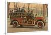 Fire Truck, Manchester, New Hampshire-null-Framed Art Print