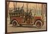 Fire Truck, Manchester, New Hampshire-null-Framed Art Print