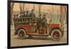 Fire Truck, Manchester, New Hampshire-null-Framed Art Print