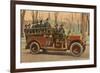 Fire Truck, Manchester, New Hampshire-null-Framed Premium Giclee Print