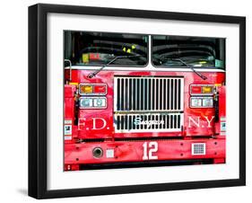 Fire Truck NYC, Manhattan, New York, United States-Philippe Hugonnard-Framed Premium Photographic Print