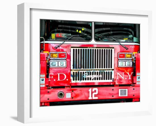Fire Truck NYC, Manhattan, New York, United States-Philippe Hugonnard-Framed Premium Photographic Print
