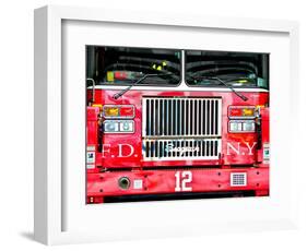 Fire Truck NYC, Manhattan, New York, United States-Philippe Hugonnard-Framed Photographic Print