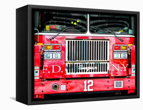 Fire Truck NYC, Manhattan, New York, United States-Philippe Hugonnard-Framed Stretched Canvas