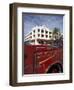 Fire Truck on Ocean Drive, South Beach, Miami, Florida, USA-Robin Hill-Framed Photographic Print