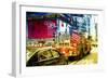 Fire truck - Times Square - Manhattan - New York City - United States-Philippe Hugonnard-Framed Photographic Print