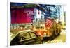 Fire truck - Times Square - Manhattan - New York City - United States-Philippe Hugonnard-Framed Photographic Print