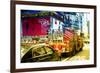 Fire truck - Times Square - Manhattan - New York City - United States-Philippe Hugonnard-Framed Photographic Print