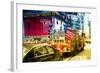 Fire truck - Times Square - Manhattan - New York City - United States-Philippe Hugonnard-Framed Photographic Print