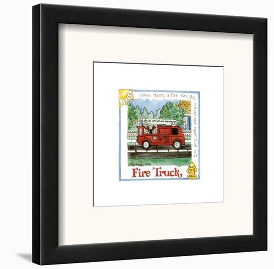 Fire Truck-Lila Rose Kennedy-Framed Art Print