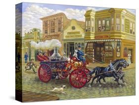 Fire Truck-Lee Dubin-Stretched Canvas