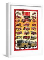 Fire Trucks for Kids-null-Framed Art Print