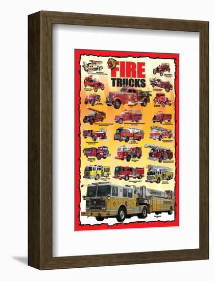 Fire Trucks for Kids-null-Framed Art Print