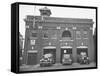 Fire Trucks Sitting Ready to Go at a Firehouse-Hansel Mieth-Framed Stretched Canvas