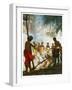 Fire Walking in Fiji, 1920-null-Framed Giclee Print