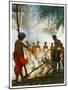 Fire Walking in Fiji, 1920-null-Mounted Giclee Print