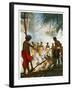 Fire Walking in Fiji, 1920-null-Framed Giclee Print