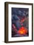 Fire Water Lava Shore Hawaii Big Island Volcano National Park-Vincent James-Framed Photographic Print