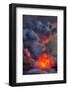 Fire Water Lava Shore Hawaii Big Island Volcano National Park-Vincent James-Framed Photographic Print