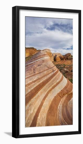 Fire Wave, Sandstone, Valley of Fire State Park, Nevada, Usa-Rainer Mirau-Framed Photographic Print