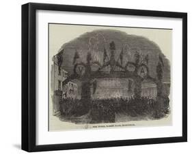 Fire Works, Market Place, Buckingham-null-Framed Giclee Print