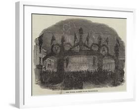 Fire Works, Market Place, Buckingham-null-Framed Giclee Print